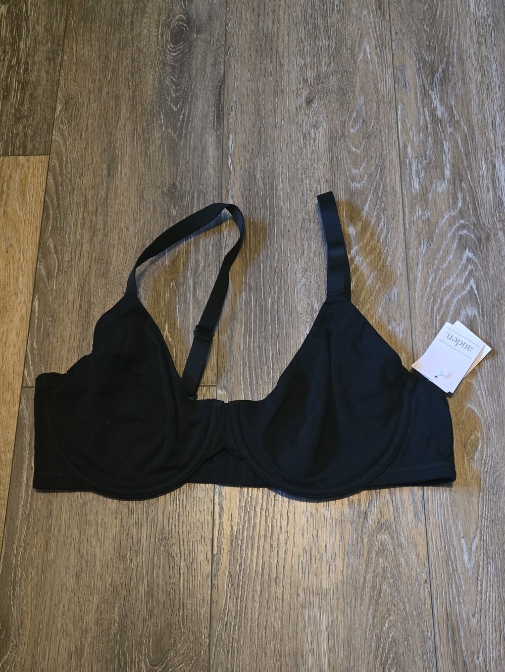 Auden Women's 38D Cotton Stretch Unlined Comfort Wire Demi Coverage Bra New